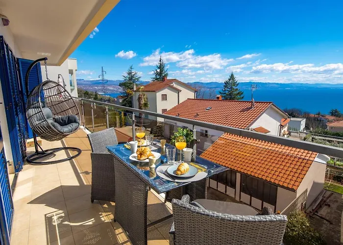 Chiara Opatija, Victoria With Terrace, Panoramic Sea View * Ičići