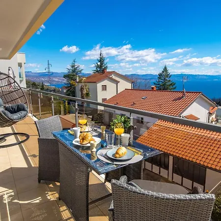 Chiara Opatija, Victoria With Terrace, Panoramic Sea View * Ičići