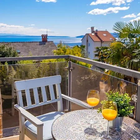 Chiara Opatija, Victoria With Terrace, Panoramic Sea View Apartment Icici