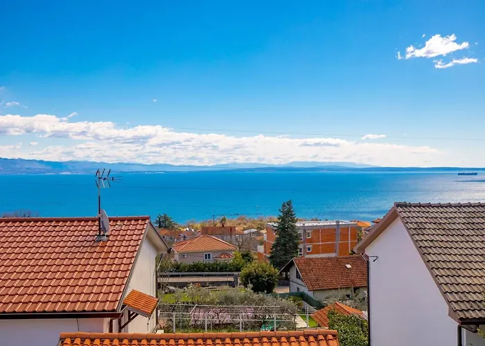 דירה Chiara Opatija, Victoria With Terrace, Panoramic Sea View *